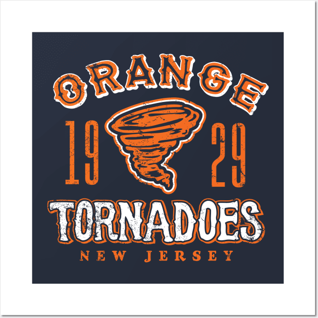 Orange Tornadoes Wall Art by MindsparkCreative